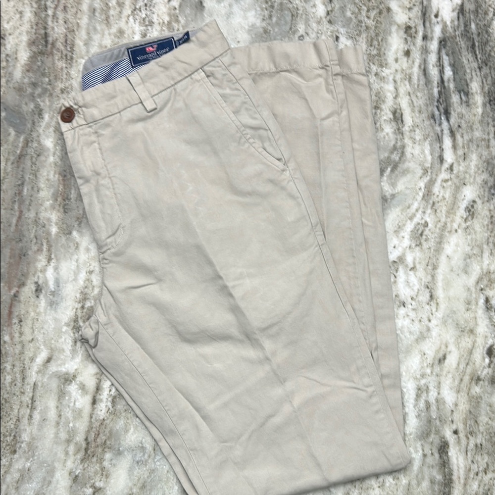 Vineyard Vines Tan Chinos Classic Cotton Blend